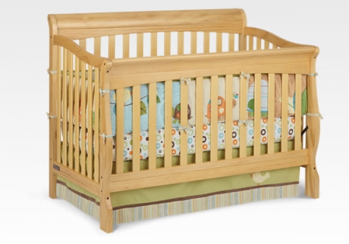 Venetian Sleigh 4 In 1 Crib Natural Includes Mattress