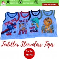 Boys Sleeveless Tops - Sold Singly