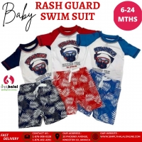 2 Pc Rash Guard Swim Set