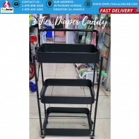 3-Tier Movable Diaper Cart with Wheels